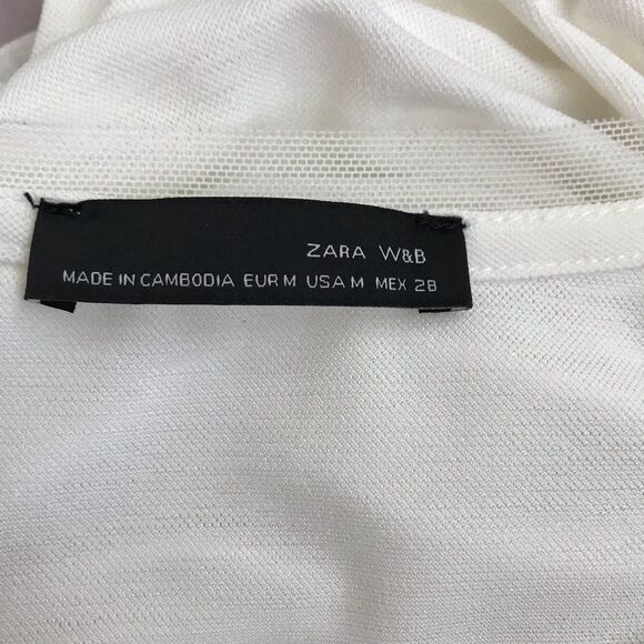 Zara W & B Longsleeves Top M - Picture 3 of 3